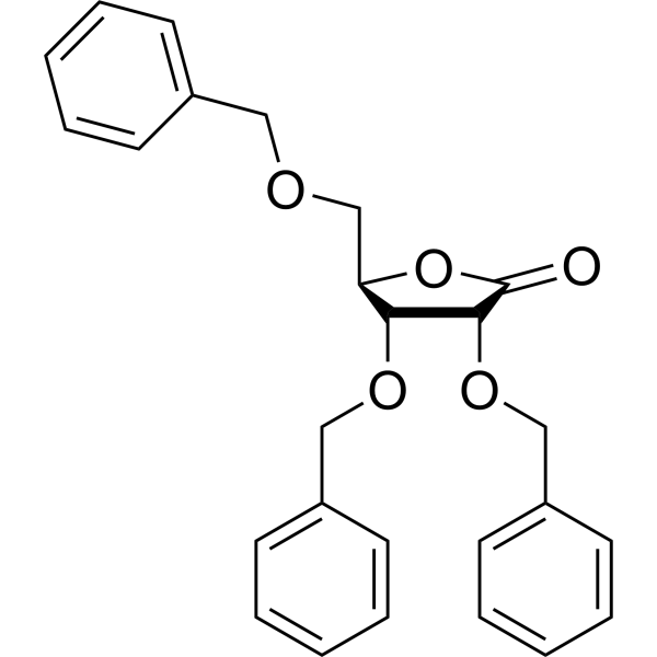 2,3,5-Tri-O-benzyl-D-ribono-1,4-lactone (2,3,5-Tri-O-benzyl-D-ribono-1,4-lactone) 55094-52-5